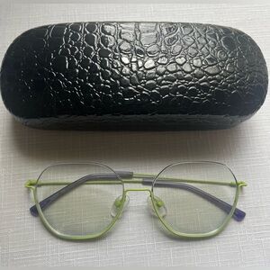 ZENNI 180 Green half  Rim Eyeglass
Frames Unisex Adults